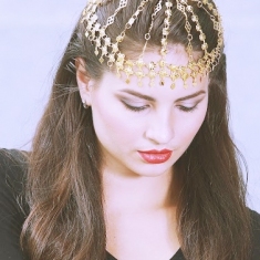 Gold Plated Arabian Hair Accessories